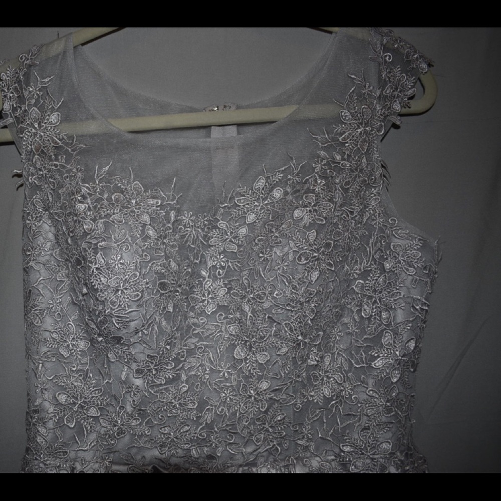 Silver cocktail dress